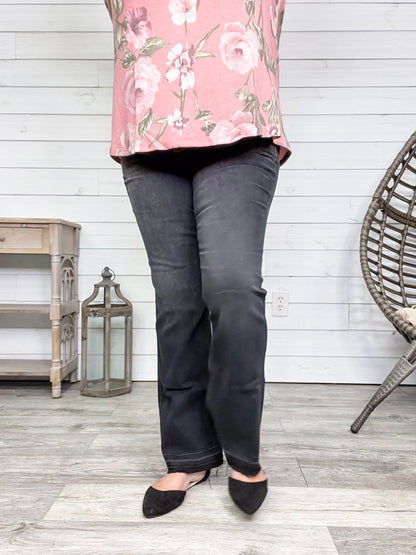 Judy Blue "Heart Like A Truck" Black Bootcut Jeans