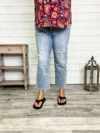 Judy Blue "Lovely" Ankle Straight Leg Jeans