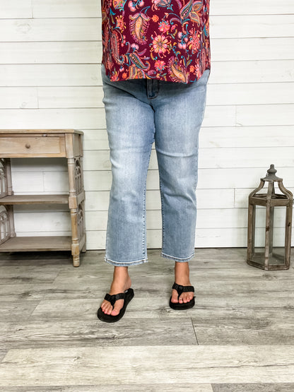 Judy Blue "Lovely" Ankle Straight Leg Jeans