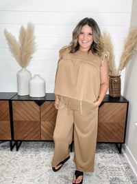 "Bridges" Elastic Waist Pants