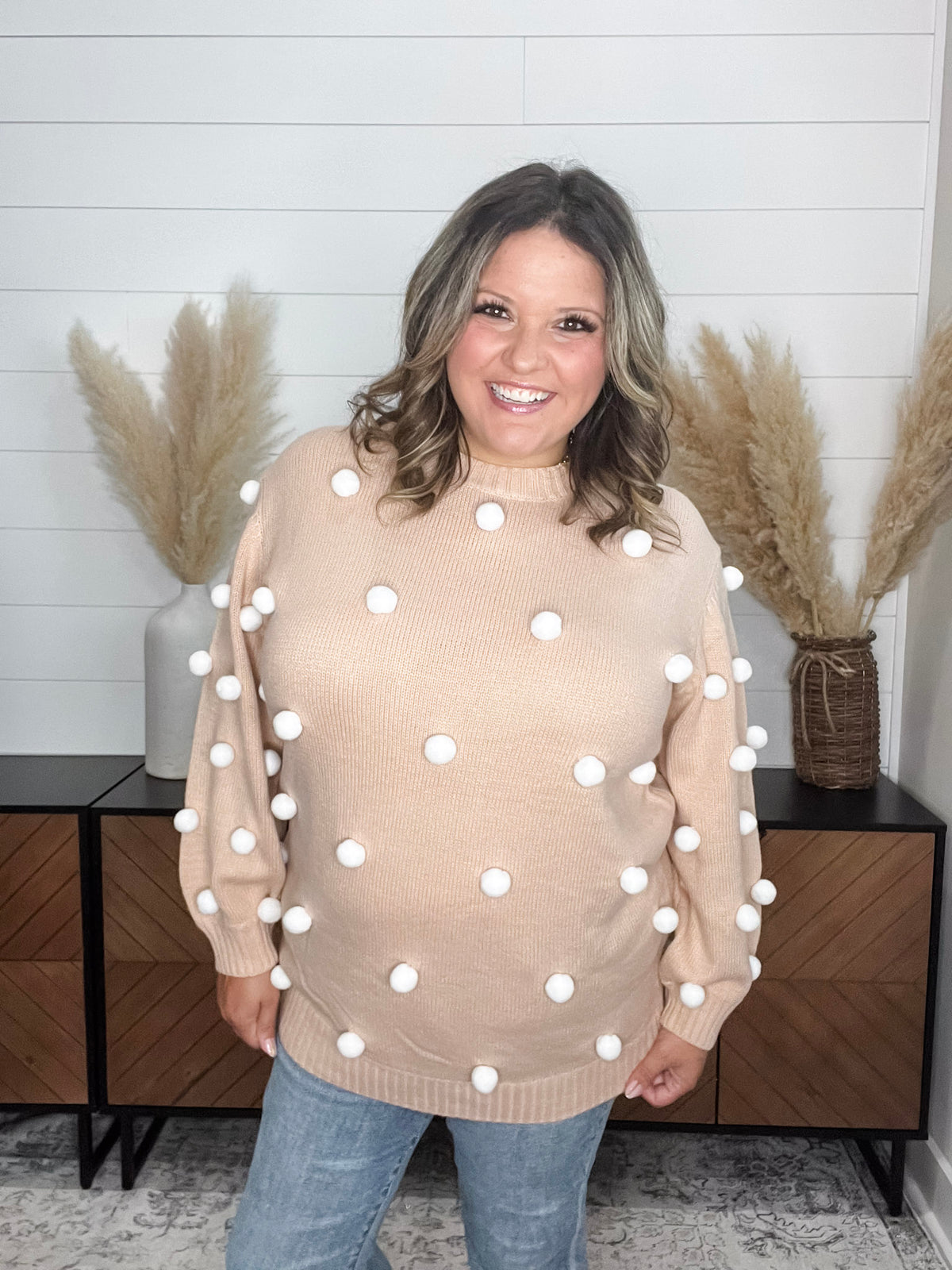 "Cottontail" Long Sleeve Sweater