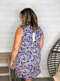 Dear Scarlett "Snapper' Sleeveless Split Neck Dress with Pockets