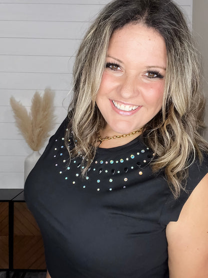 "Classy Sassy" Embellished Tank Top