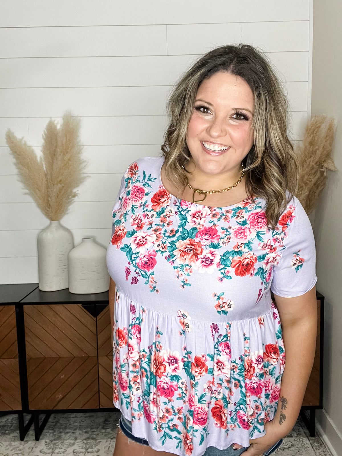 "Freddie" Floral Hi Low Babydoll