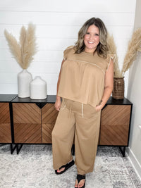 "Bridges" Elastic Waist Pants