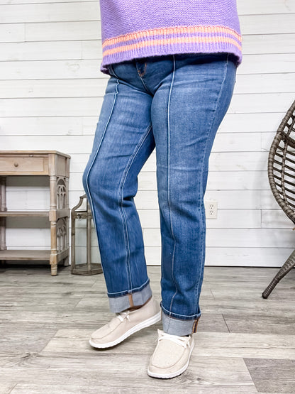Judy Blue "Seam you later" Straight Leg Jeans