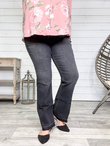 Judy Blue "Heart Like A Truck" Black Bootcut Jeans
