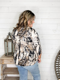 Dear Scarlett "Yancey" 3/4 Sleeve Split Neck