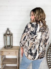 Dear Scarlett "Yancey" 3/4 Sleeve Split Neck