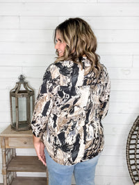 Dear Scarlett "Yancey" 3/4 Sleeve Split Neck