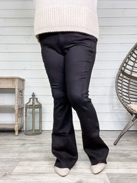 Judy Blue "Simple" Tummy Control Black Flares