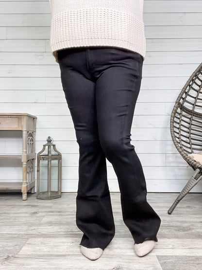 Judy Blue "Simple" Tummy Control Black Flares