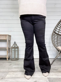 Judy Blue "Simple" Tummy Control Black Flares