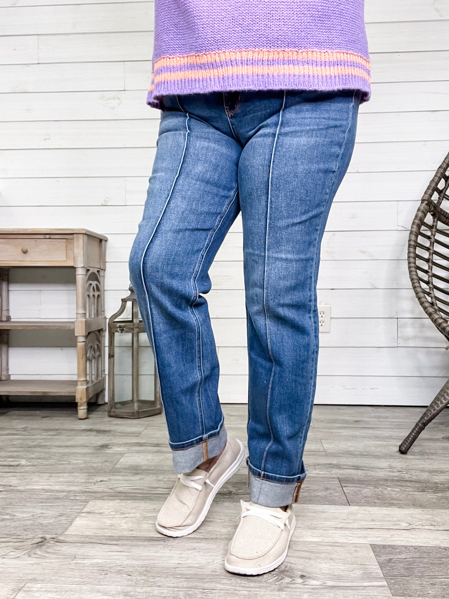 Judy Blue "Seam you later" Straight Leg Jeans