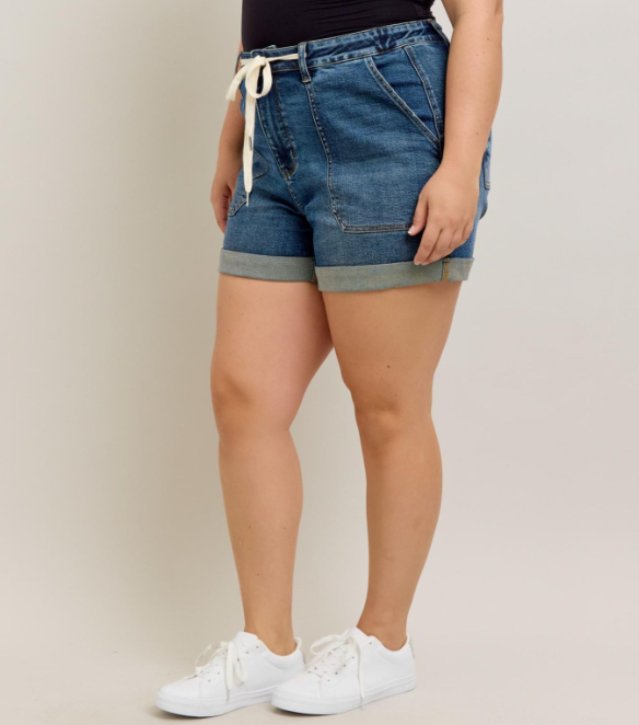 Judy Blue "More Than You Know" Cuffed Jogger Shorts