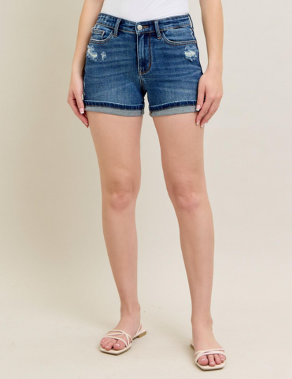 Judy Blue "She's Here" Shorts
