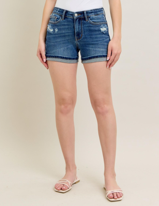 Judy Blue "She's Here" Shorts