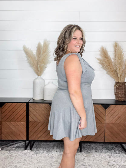 "Grayson" Tank Wrap Front Dress with Shorts
