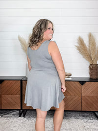 "Grayson" Tank Wrap Front Dress with Shorts
