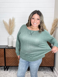 Dear Scarlett "Hopeful" Long Sleeve Weekender (Olive)