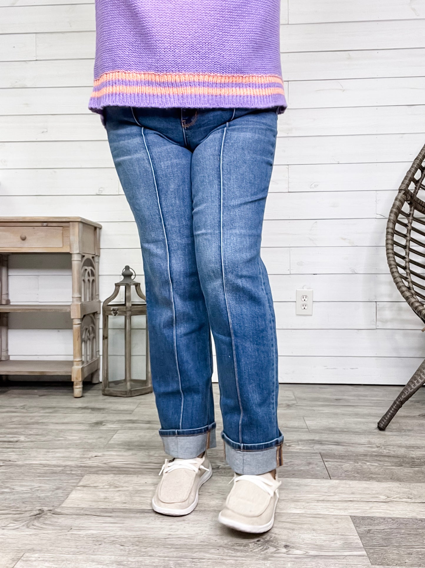 Judy Blue "Seam you later" Straight Leg Jeans