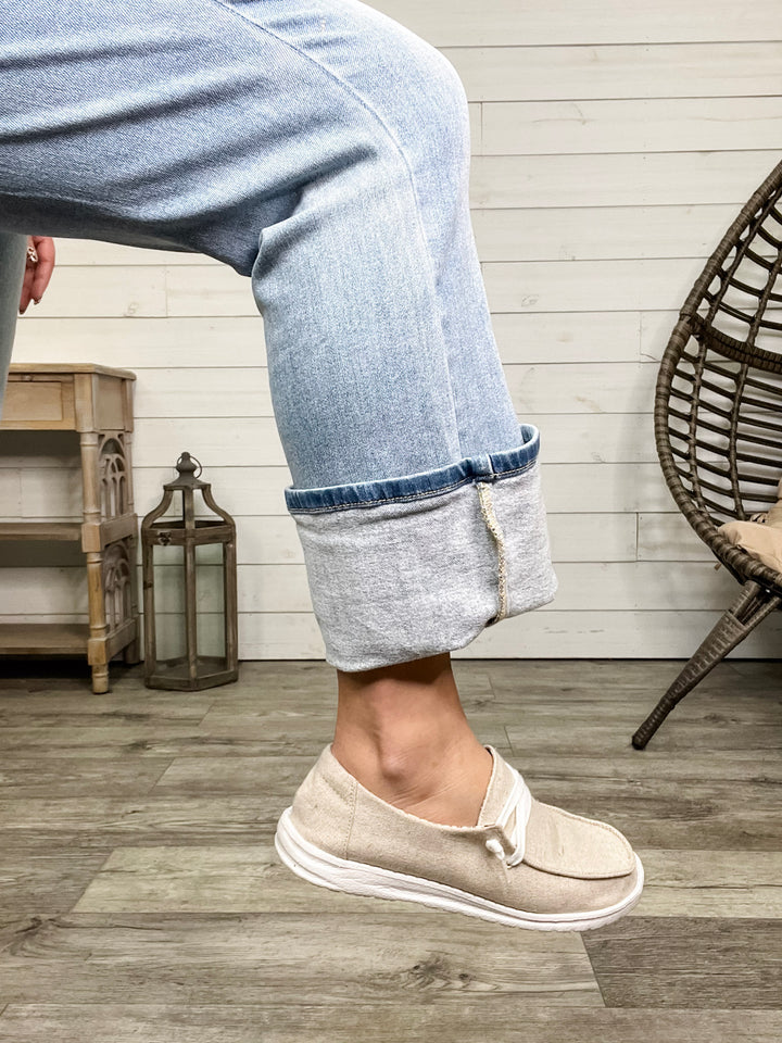 Judy Blue "Frosty No More" Thermal Straight Leg Jeans