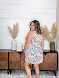 Dear Scarlett "Summerfield" Sleeveless Split Neck Dress with Pockets