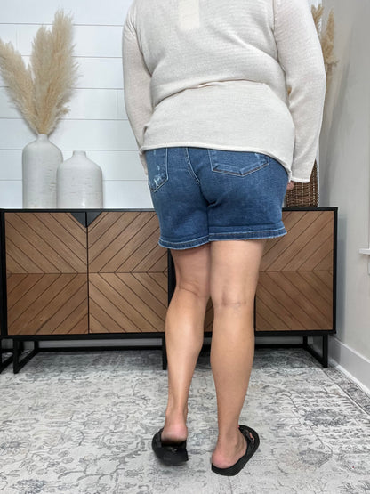 Judy Blue "She's Here" Shorts
