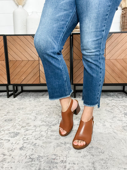 Pierre Dumas "Morgen" Block Heel Sandal (Cognac)