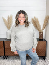 "Haze" Pearl Embellished Long Sleeve