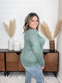 Dear Scarlett "Hopeful" Long Sleeve Weekender (Olive)