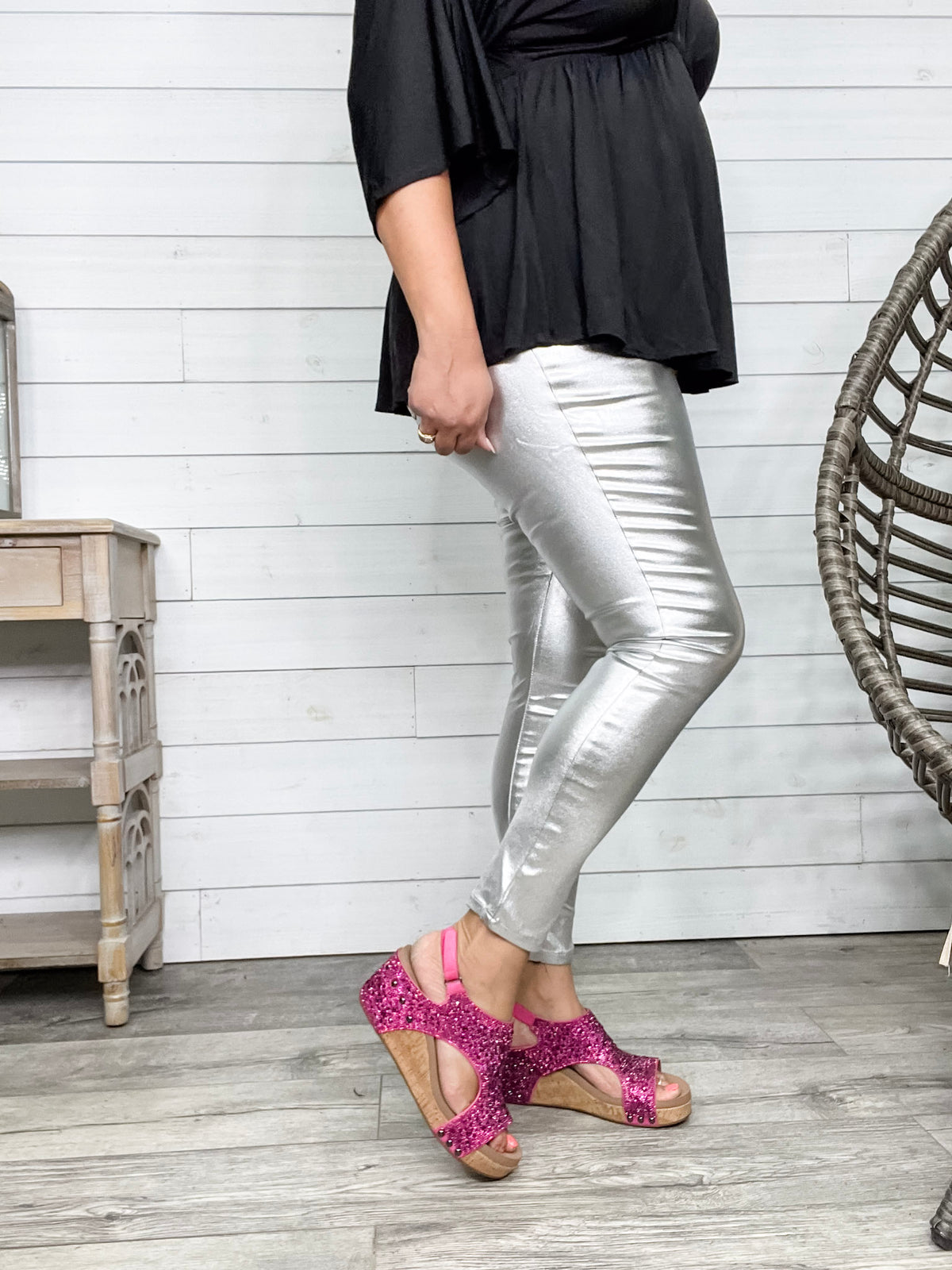 YMI hyperstretch Metallic Skinny (Silver)