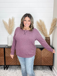 Dear Scarlett "Got It" Long Sleeve Weekender (Mauve)