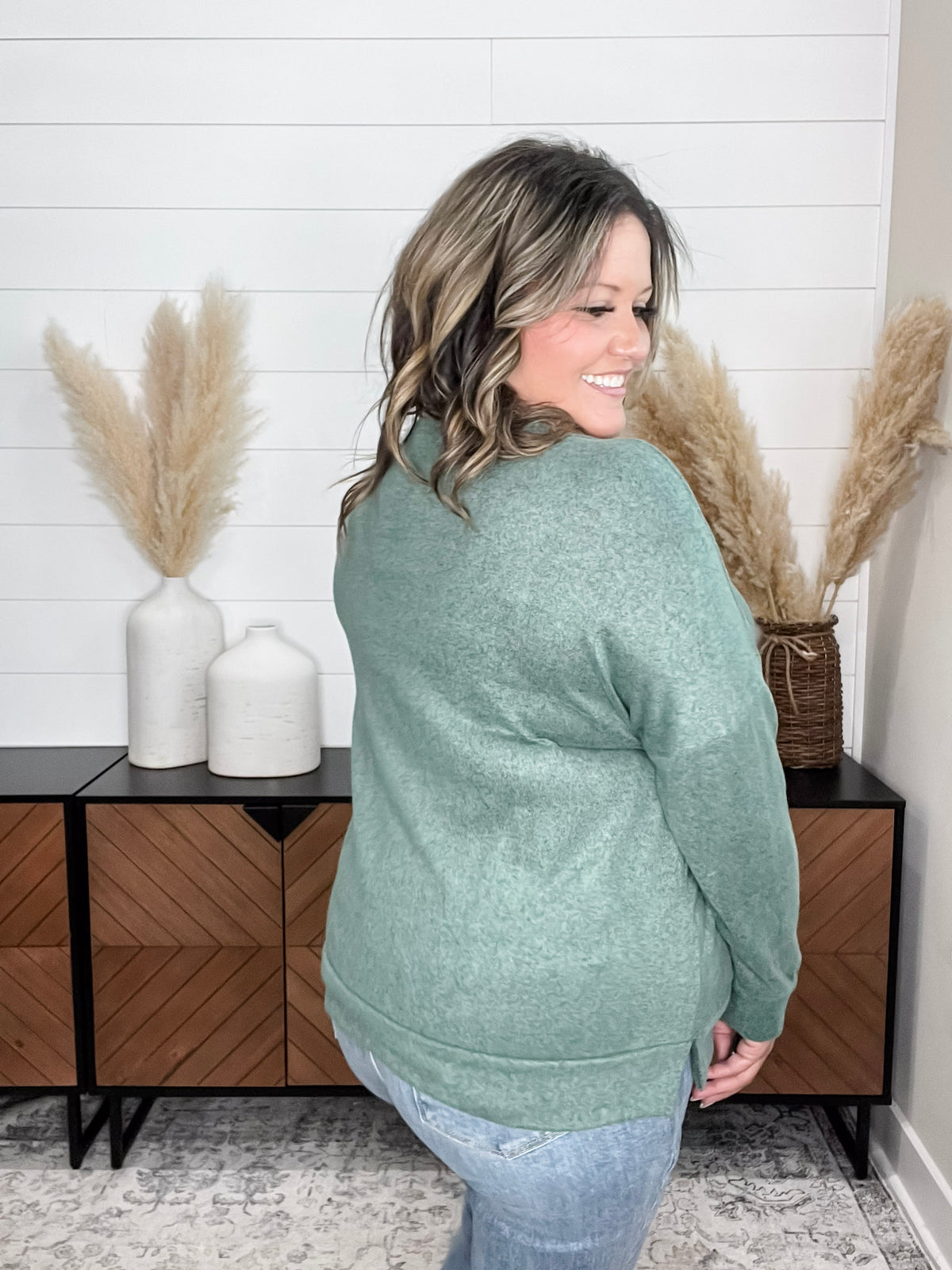 Dear Scarlett "Hopeful" Long Sleeve Weekender (Olive)