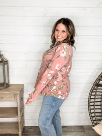 Dear Scarlett "Western" Long Sleeve Split Neck