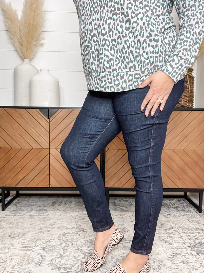 Judy Blue "On her Sleeve" Heart Pocket Skinny Jeans