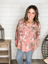 Dear Scarlett "Western" Long Sleeve Split Neck