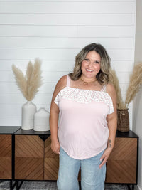 "Blatant" Floral Tank Top with Ruffle Detail