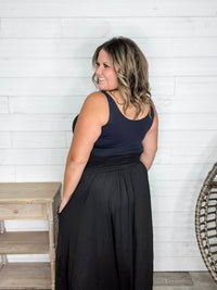 Smocked Waist Maxi Skirt / Tube Dress with Pockets