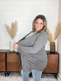 Dear Scarlett "This Time Around" Cardigan (Charcoal)