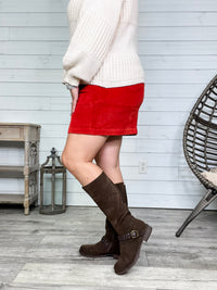 Pierre Dumas "Barcelona" Tall Boot with Side Zip (Brown)