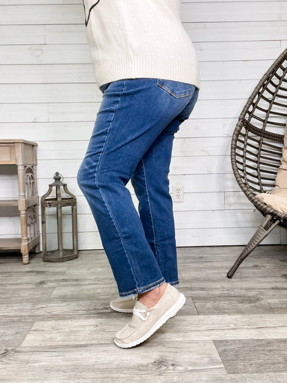 Judy Blue "Carrot Nose" Thermal Straight Leg Jeans