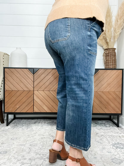 Judy Blue “Celia” Wide Leg Crops