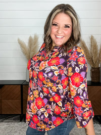 Dear Scarlett "Nightingale" 3/4 Sleeve Split Neck