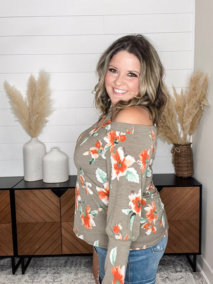 "Down For That" Off The Shoulder Criss Cross Neck