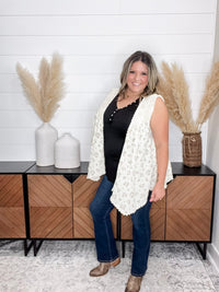 Pol - "Lansbury" Pearls & Lace Patchwork Vest