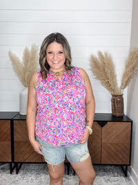 Dear Scarlett "Abner" Sleeveless Split Neck