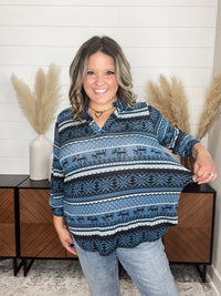 Dear Scarlett "Cornelius" 3/4 Sleeve Split Neck Tops