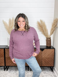 Dear Scarlett "Got It" Long Sleeve Weekender (Mauve)