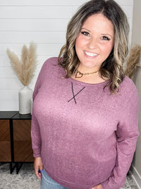 Dear Scarlett "Hopeful" Long Sleeve Weekender (Mauve)